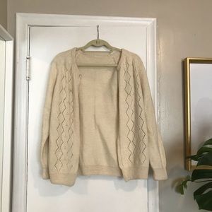 Vintage cream cardigan